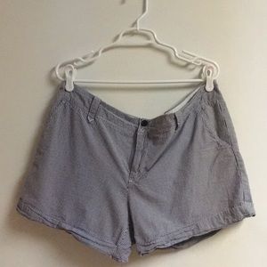 Tommy Hilfiger navy and white striped shorts